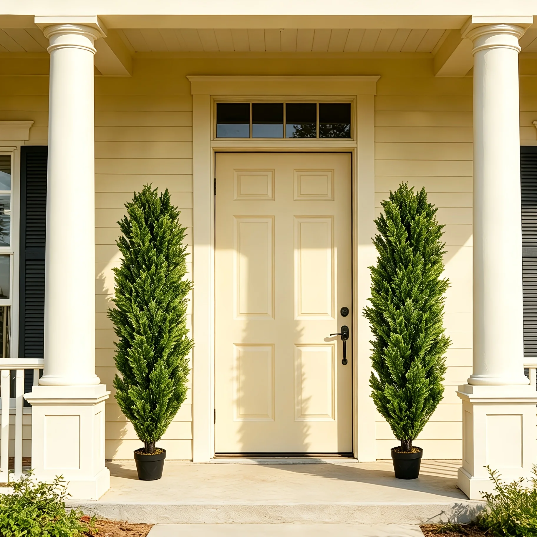 2 Pack Modern Cedar Topiary Trees | UV-Resistant & Low Maintenance Faux Greenery For Outdoor & Indoor | Decor For Patio, Garden, Office
2 Pack Modern Cedar Topiary Trees | UV-Resistant & Low Maintenance Faux Greenery For Outdoor & Indoor | Decor For Patio, Garden, Office