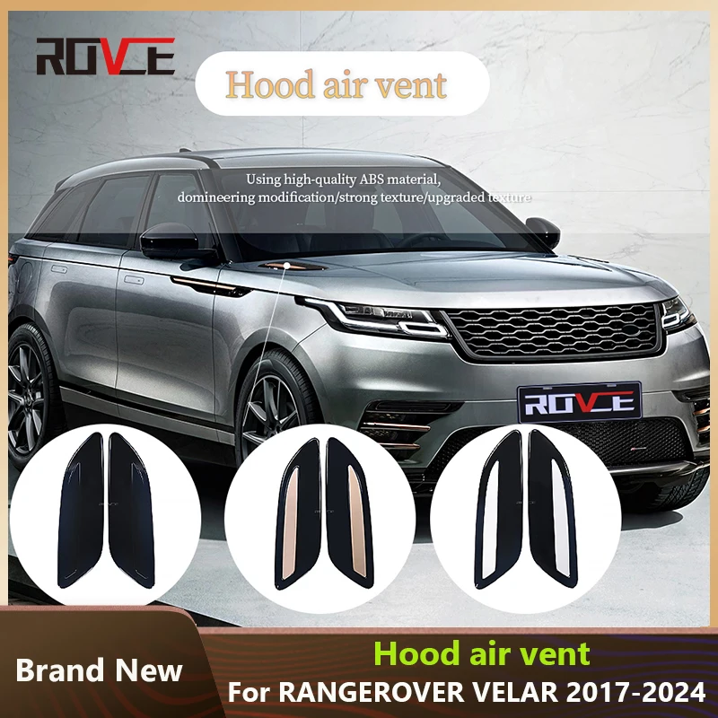 ROVCE ABS Car Hood Air Vent Outlet Wing Trim Cover For Land Rover Range Rover Velar L560 2017-2024 Auto Parts Accessories
ROVCE ABS Car Hood Air Vent Outlet Wing Trim Cover For Land Rover Range Rover Velar L560 2017-2024 Auto Parts Accessories