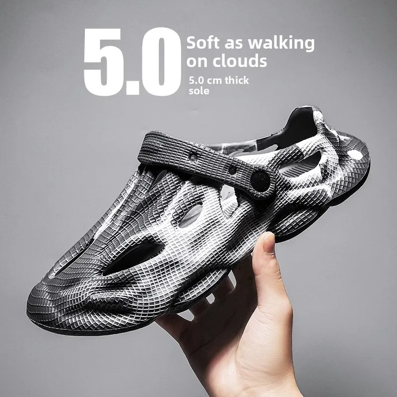 Men's Summer Outdoor Wear Trendy Sports Beach Slippers Large Size Anti-slip Soft Bottom Head Cover Sandals Comfortable Slip-On
Men's Summer Outdoor Wear Trendy Sports Beach Slippers Large Size Anti-slip Soft Bottom Head Cover Sandals Comfortable Slip-On