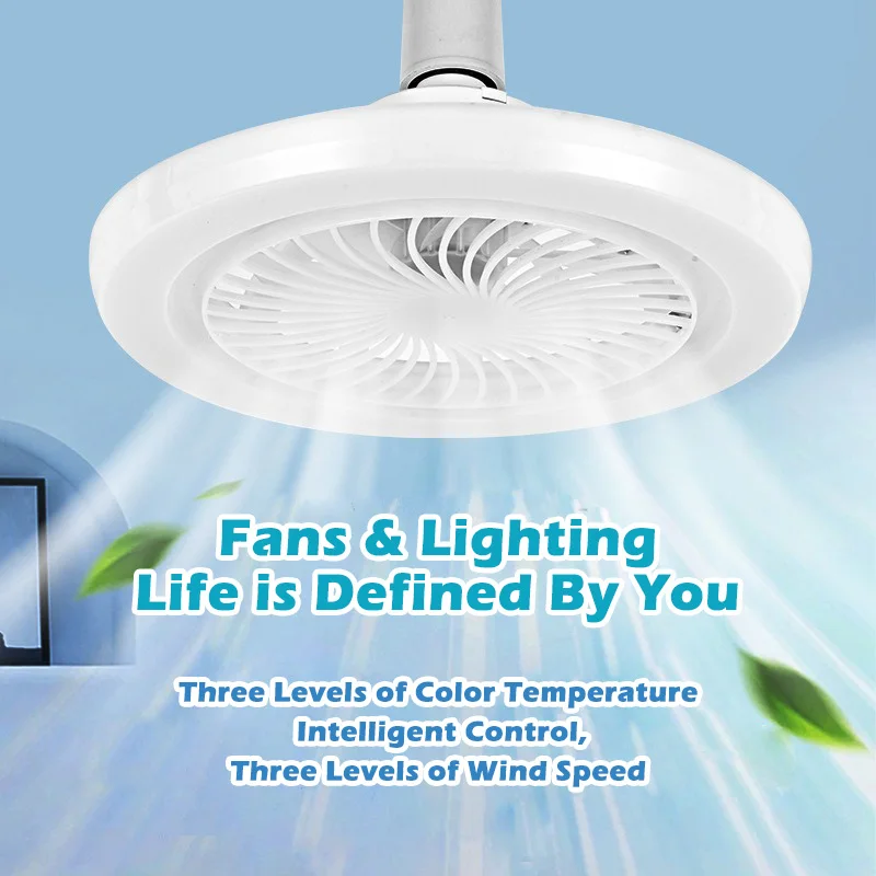 LED Fan Light Intelligent Control Ceiling Fan Light E27 Interface Fan Light Kitchen Living Room Bedroom Ceiling Fan Light
LED Fan Light Intelligent Control Ceiling Fan Light E27 Interface Fan Light Kitchen Living Room Bedroom Ceiling Fan Light