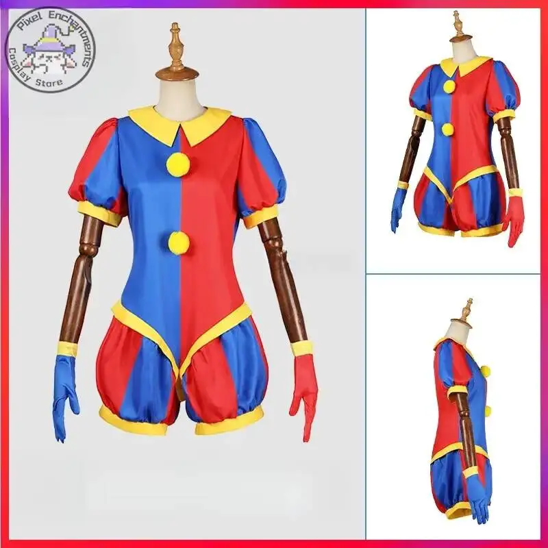 The Amazing Digital Circus Anime Pomni Cosplay Costume Cartoon Uniform Hat Gloves For Kids Women Men Halloween Carnival Party
The Amazing Digital Circus Anime Pomni Cosplay Costume Cartoon Uniform Hat Gloves For Kids Women Men Halloween Carnival Party