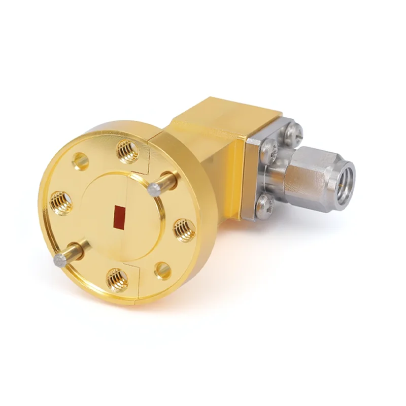 Gwave WR-10 to 1.0mm Male Type End Waveguide Coaxial Adapters with FUGP Flange 73.8-112GHz Coax Telecom Parts 50 Ohm 1.4 VSWR
Gwave WR-10 to 1.0mm Male Type End Waveguide Coaxial Adapters with FUGP Flange 73.8-112GHz Coax Telecom Parts 50 Ohm 1.4 VSWR