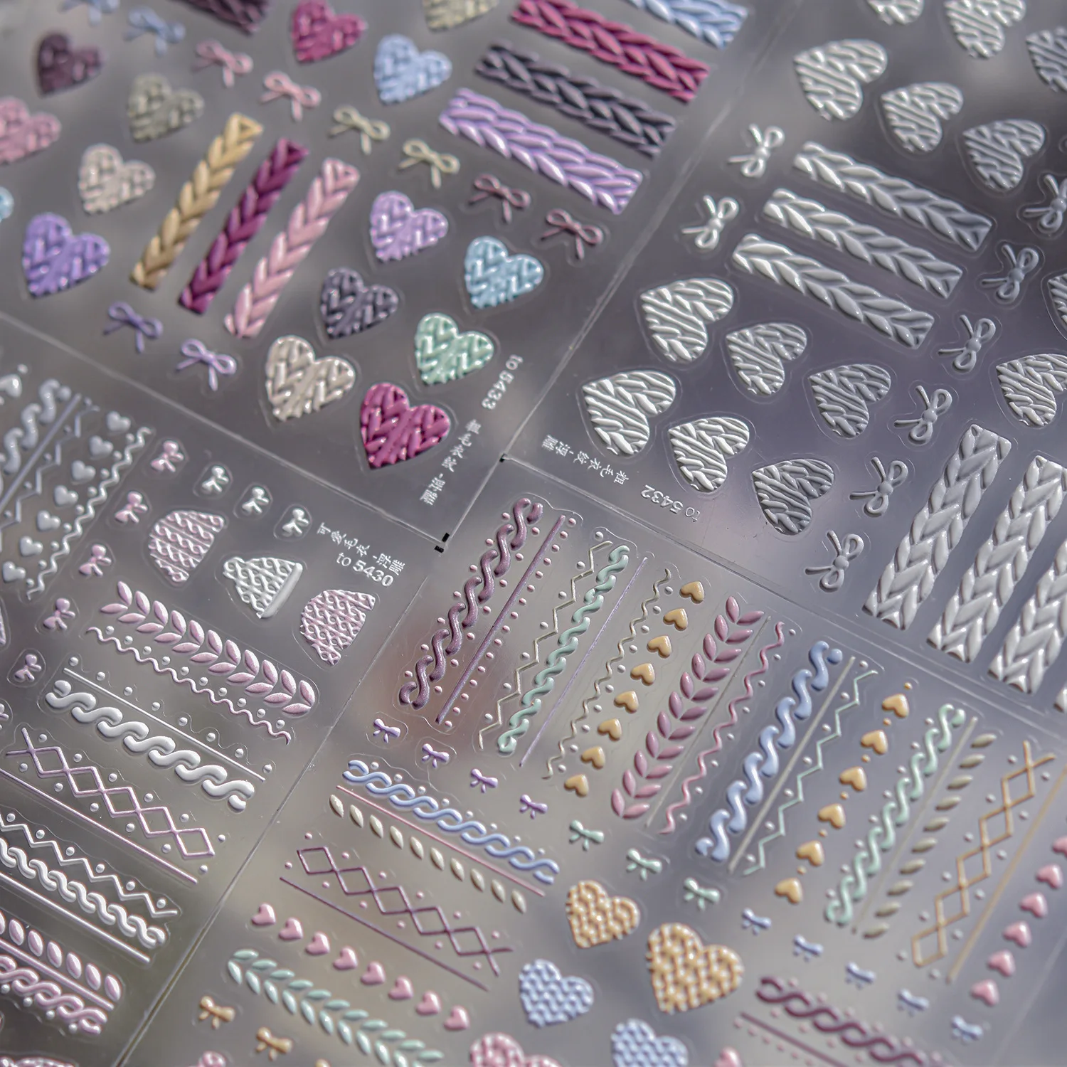 Cute Sweater Accessories Embossed Heart Nail Stickers Winter Exquisite Style Sticker Materials DIY Nail Art Stickers Decoration
Cute Sweater Accessories Embossed Heart Nail Stickers Winter Exquisite Style Sticker Materials DIY Nail Art Stickers Decoration