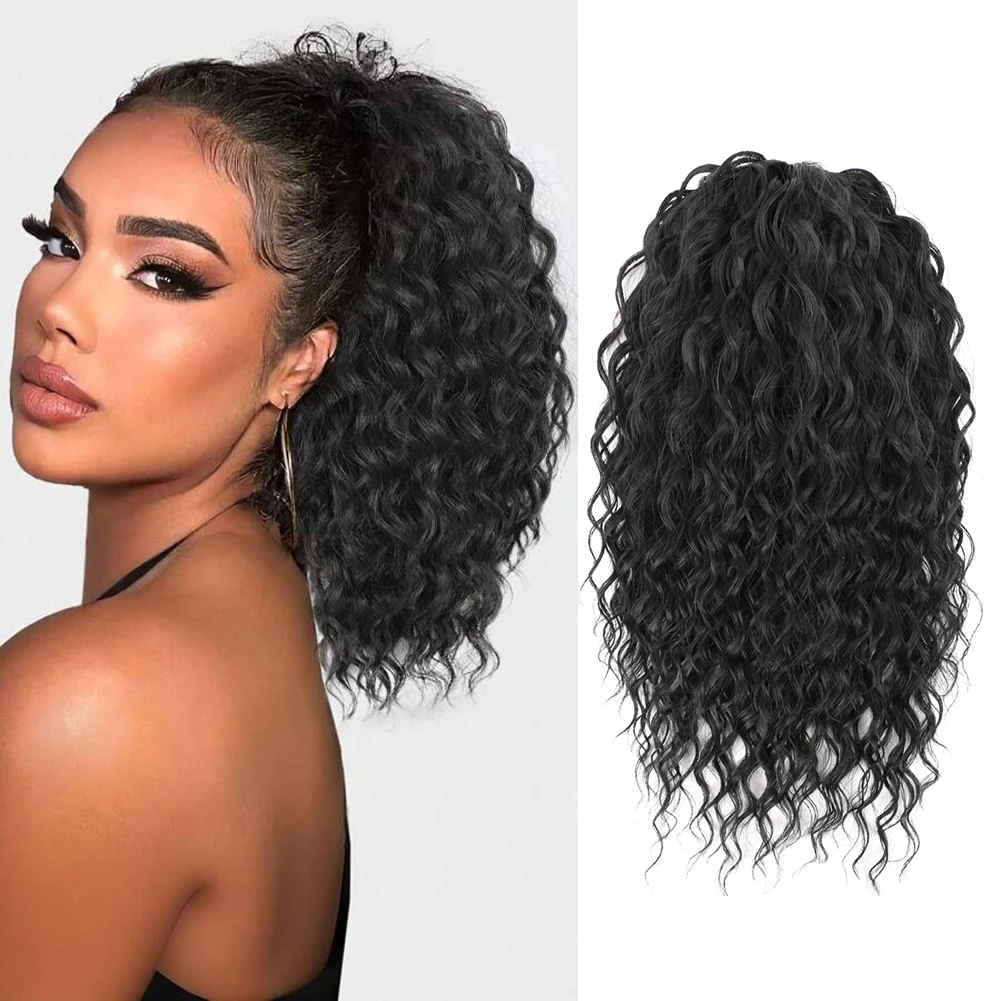 14 Inch Curly Drawstring Ponytail Women Clip In Ponytail Synthetic Deep Wave Ponytail Hair Pieces Curly Tails Hair Extensions In Daily Life
14 Inch Curly Drawstring Ponytail Women Clip In Ponytail Synthetic Deep Wave Ponytail Hair Pieces Curly Tails Hair Extensions In Daily Life
