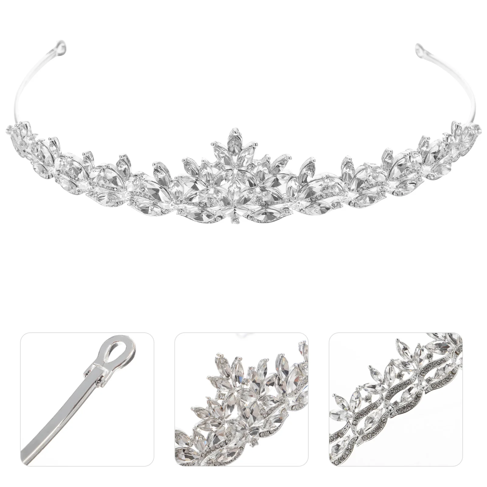 Bento Wedding Crown Knight Clothing Fashion Rhinestone Headdress Wet Painting Carrier White Alloy Hair Accessories Woman
Bento Wedding Crown Knight Clothing Fashion Rhinestone Headdress Wet Painting Carrier White Alloy Hair Accessories Woman