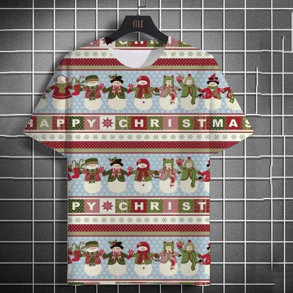 3D Funny Christmas Men's T-shirt Festival T-Shirt Summer New Santa Claus Reindeer Graphic T Shirts Sleeve O-Neck Unisex Tops Tee
3D Funny Christmas Men's T-shirt Festival T-Shirt Summer New Santa Claus Reindeer Graphic T Shirts Sleeve O-Neck Unisex Tops Tee