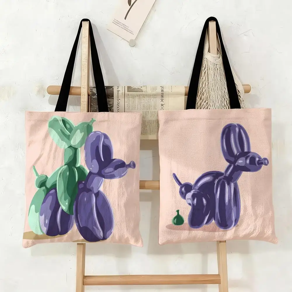 Balloon Puppy Storage Bags Canvas Tote Bag Large Capacity Double-Sided Print Reusable Shopping Bag Eco-Friendly Shoulder Bag
Balloon Puppy Storage Bags Canvas Tote Bag Large Capacity Double-Sided Print Reusable Shopping Bag Eco-Friendly Shoulder Bag