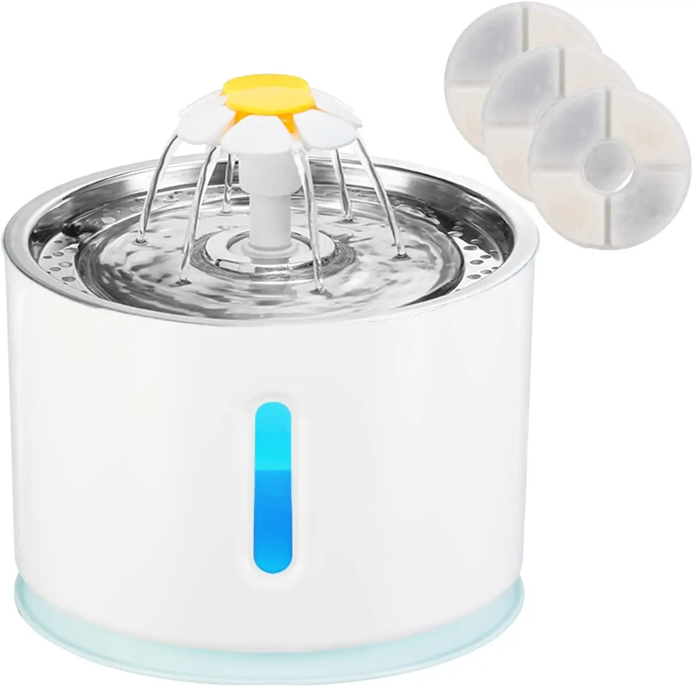 2.4L Rechargeable IPX5 Waterproof Automatic Electric Pet Water Dispenser Eco-Friendly Plastic Cat Dog Water Fountain
2.4L Rechargeable IPX5 Waterproof Automatic Electric Pet Water Dispenser Eco-Friendly Plastic Cat Dog Water Fountain