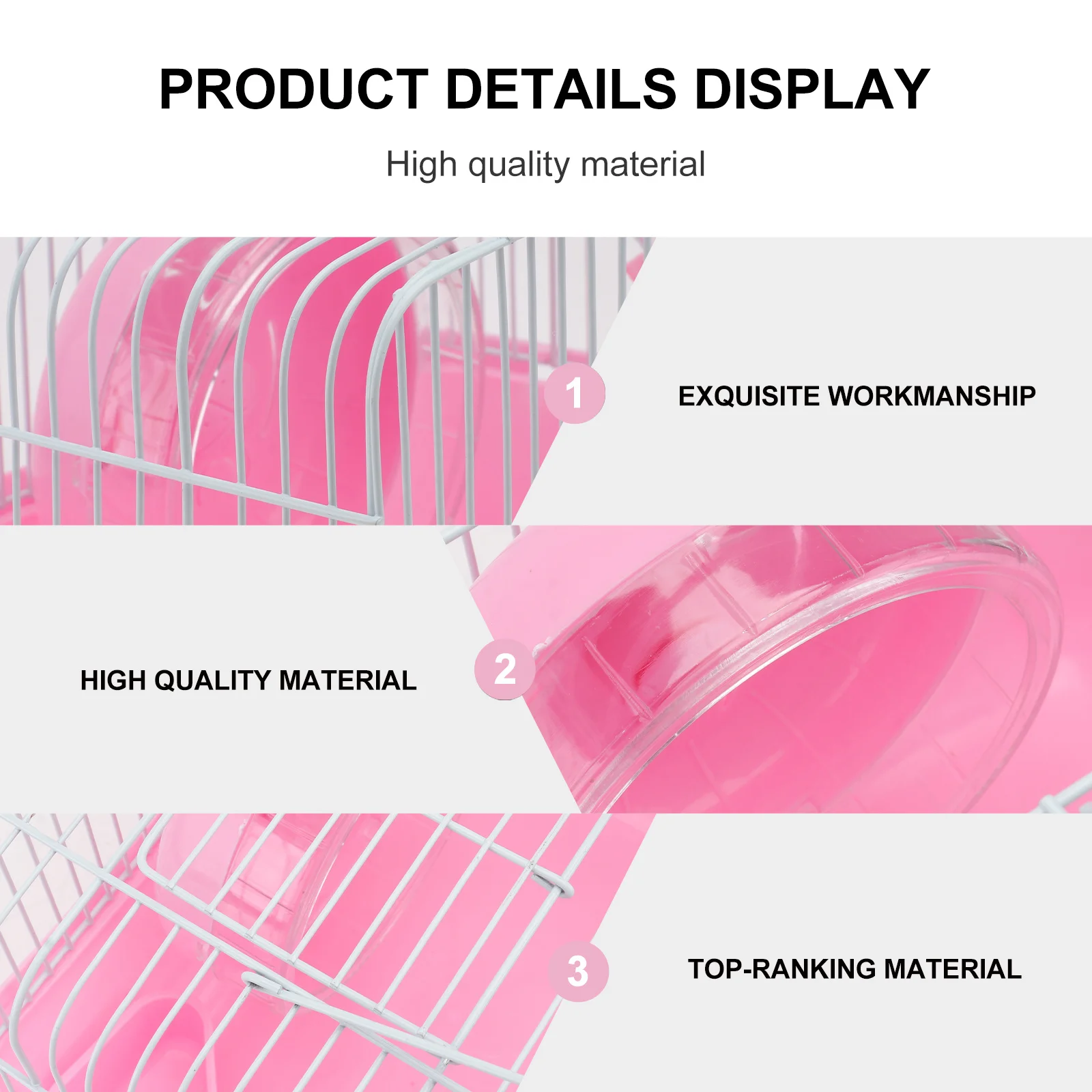 Pet Cage Pink Chinchilla Cage No Harm Top Material Beautiful Spacious Multifunction Design Small Animal Pet House
Pet Cage Pink Chinchilla Cage No Harm Top Material Beautiful Spacious Multifunction Design Small Animal Pet House