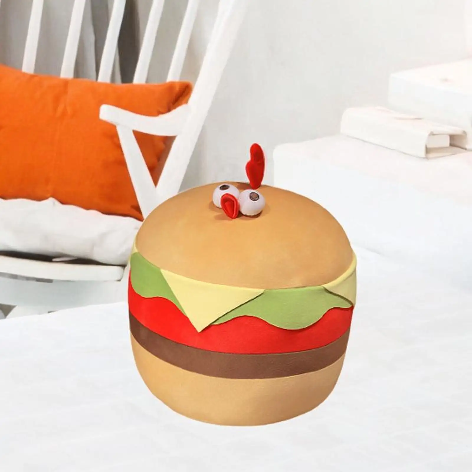 Плюшевая кукла-гамбургерчик Dundun Foods: Уютная мягкая игрушка в виде курицы-бургера для подарка, спальни, семьи, девочек и детей
Плюшевая кукла-гамбургерчик Dundun Foods: Уютная мягкая игрушка в виде курицы-бургера для подарка, спальни, семьи, девочек и детей