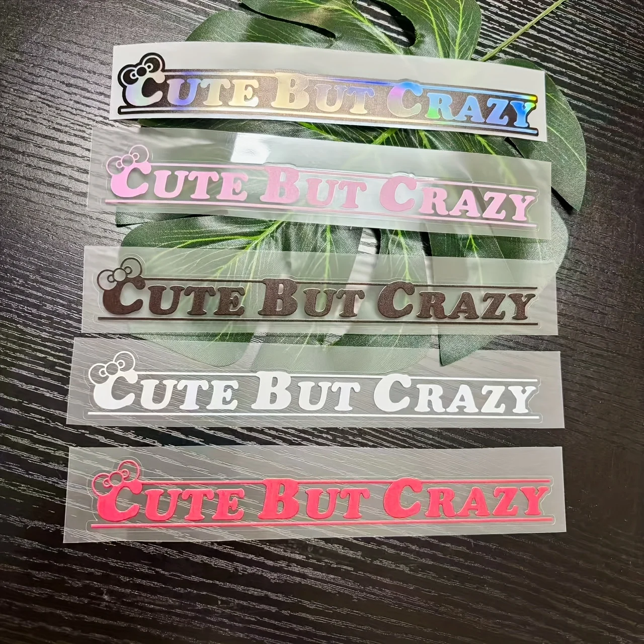 Cute But Crazy Waterproof Vinyl Stickers, Sunproof Scratch Resistant Decals for Car Window Bumper Motorcycle Tank
Cute But Crazy Waterproof Vinyl Stickers, Sunproof Scratch Resistant Decals for Car Window Bumper Motorcycle Tank