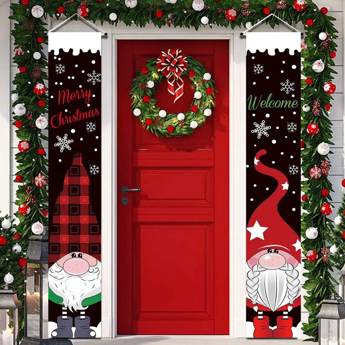 A05I-Christmas Porch Decoration Xmas Gnome Porch Signs Welcome Banners Holiday Door Decoration For Christmas Party Decor
A05I-Christmas Porch Decoration Xmas Gnome Porch Signs Welcome Banners Holiday Door Decoration For Christmas Party Decor