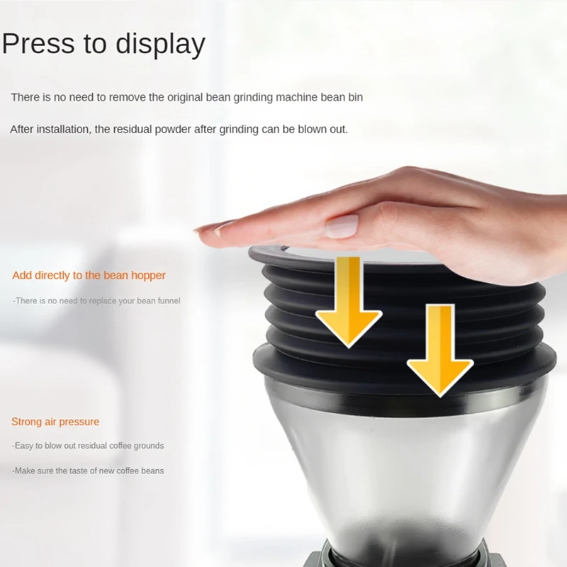 Coffee Beans Grinder Single Dose Hopper For Baratza Silicone Bellows Grinder Bin Blowing Powder Clean Tool
Coffee Beans Grinder Single Dose Hopper For Baratza Silicone Bellows Grinder Bin Blowing Powder Clean Tool