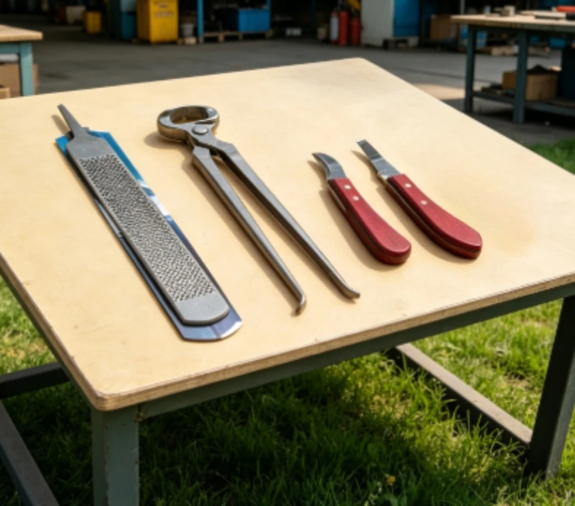Hoof trimming tool set, hoof clippers, horseshoe clippers, horseshoe file, hoof trimmer, equestrian supplies
Hoof trimming tool set, hoof clippers, horseshoe clippers, horseshoe file, hoof trimmer, equestrian supplies
