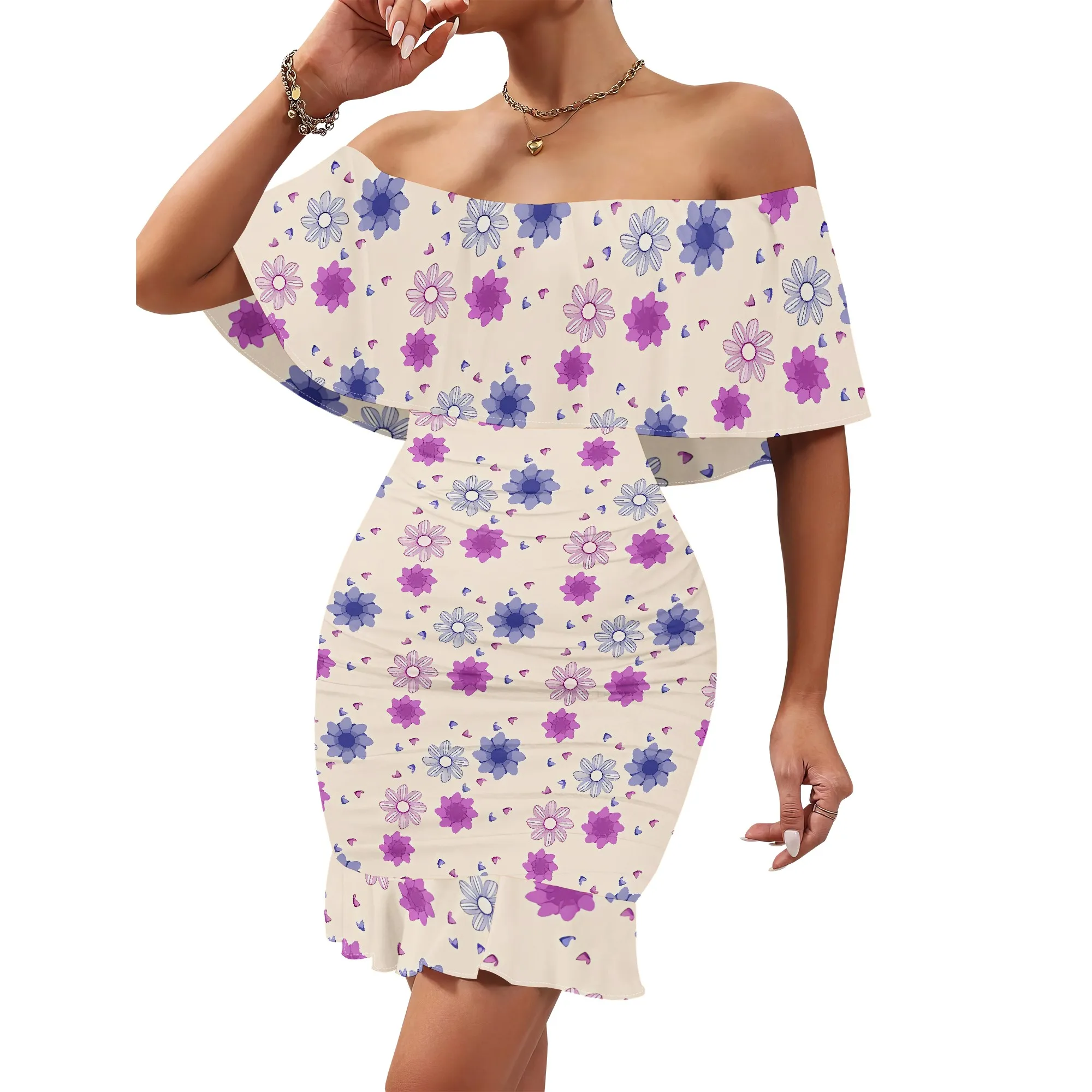 Women's 2025 Spring/Summer New Customized Casual Loose Swinging Collar Shoulder Printed Flower Strap Dress
Women's 2025 Spring/Summer New Customized Casual Loose Swinging Collar Shoulder Printed Flower Strap Dress