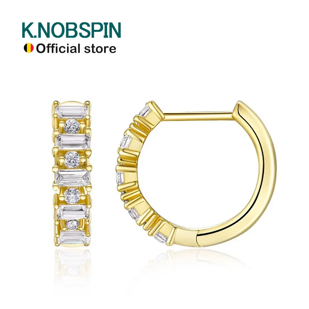 KNOBSPIN Moissanite Hoop Earring Emerald&Round 925 Sterling Silver 18k Gold Plated Huggie Earrings for Women Luxury Jewelry Gift
KNOBSPIN Moissanite Hoop Earring Emerald&Round 925 Sterling Silver 18k Gold Plated Huggie Earrings for Women Luxury Jewelry Gift