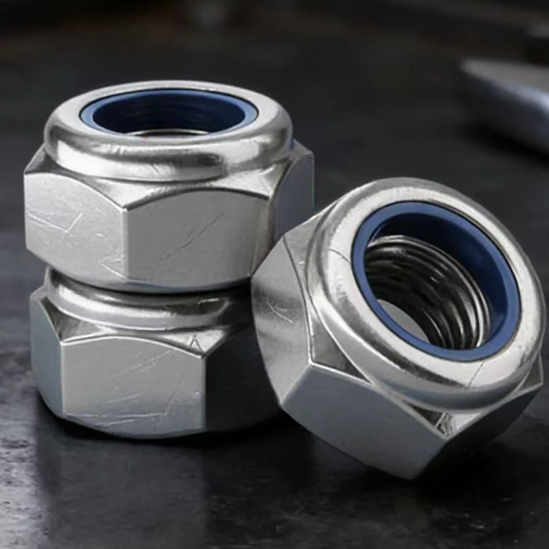 304 Stainless Steel Nylon Insert Lock Nut, Self-Locking Hexagon Cap Nut, Fine Thread, Anti Vibration Nut
304 Stainless Steel Nylon Insert Lock Nut, Self-Locking Hexagon Cap Nut, Fine Thread, Anti Vibration Nut