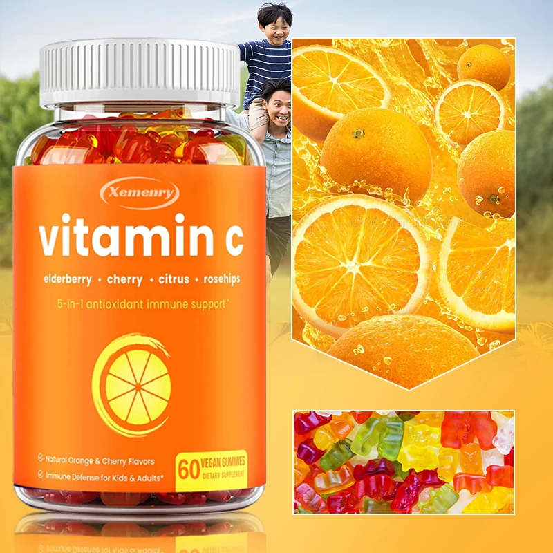 Vitamin C Gummies - Maximizes Absorption, Strengthens The Immune System, and Promotes Collagen Production, Antioxidant
Vitamin C Gummies - Maximizes Absorption, Strengthens The Immune System, and Promotes Collagen Production, Antioxidant