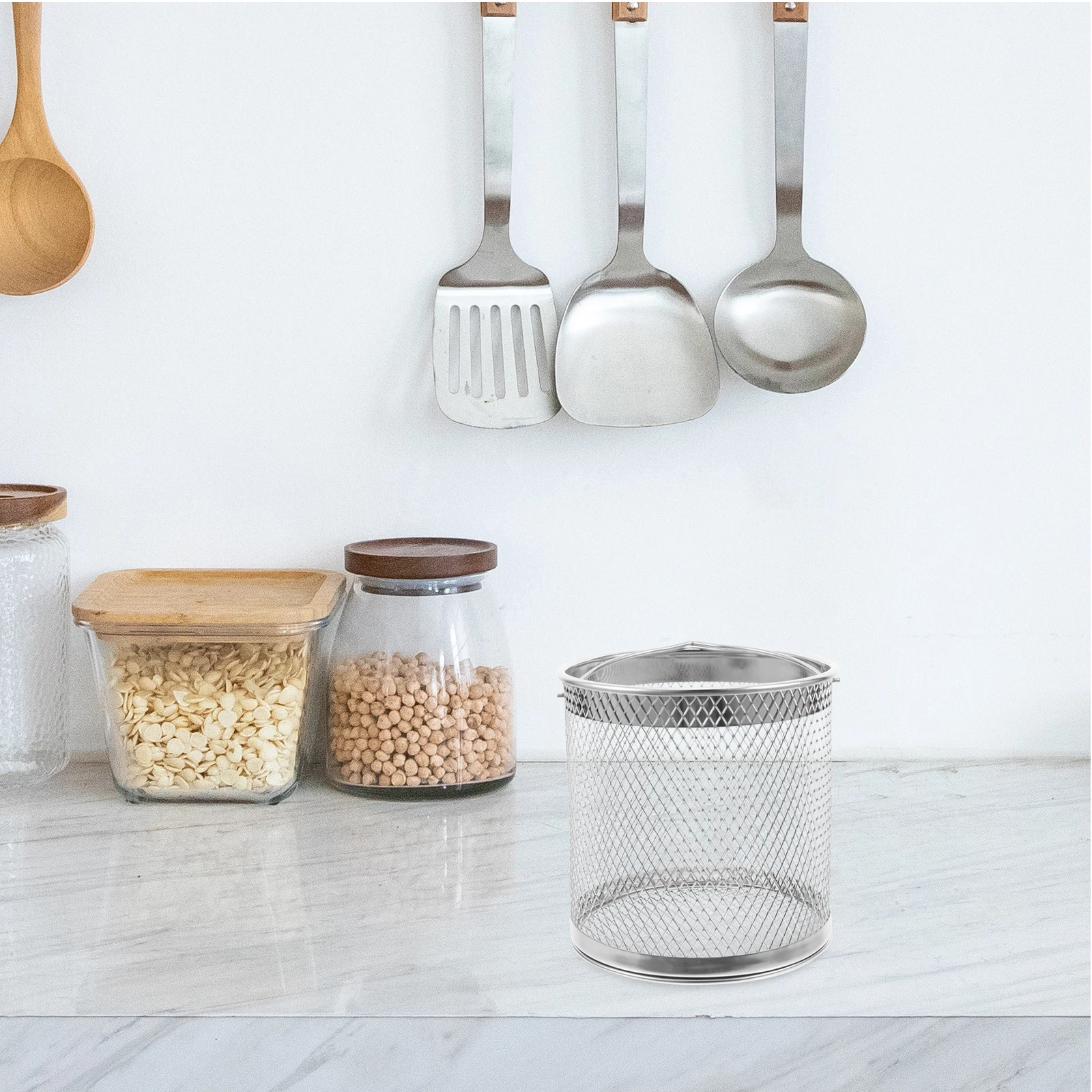 1pc 304 Stainless Steel Oil Filter Artifact Mesh Strainer Cooking Pot Fryer Deep Fry Oil Filter Replacement Grease Jar Strainer
1pc 304 Stainless Steel Oil Filter Artifact Mesh Strainer Cooking Pot Fryer Deep Fry Oil Filter Replacement Grease Jar Strainer