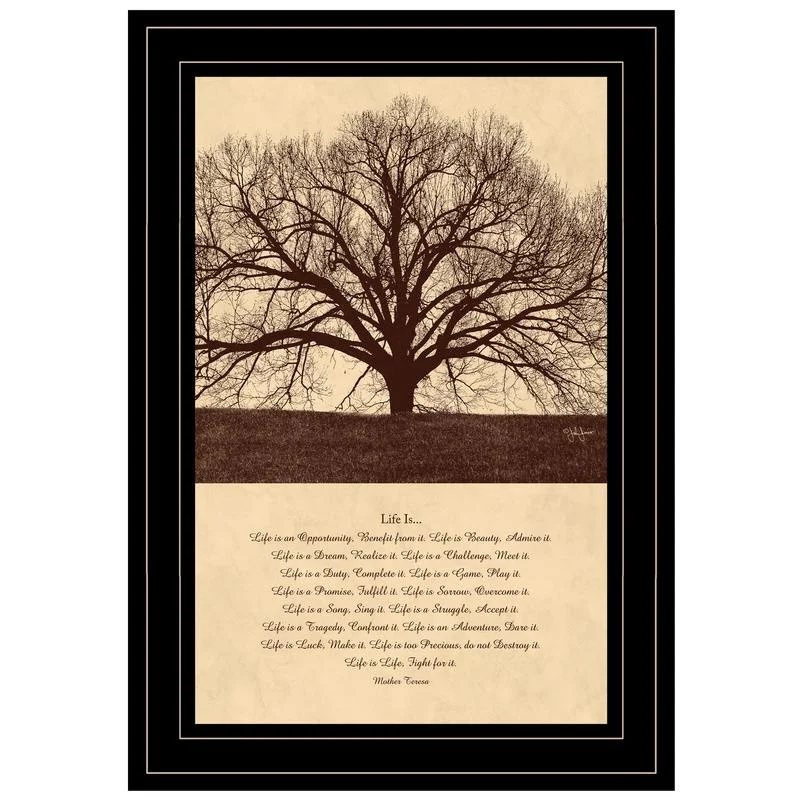 Life Is by John Jones Framed Art Print Black Frame
Life Is by John Jones Framed Art Print Black Frame