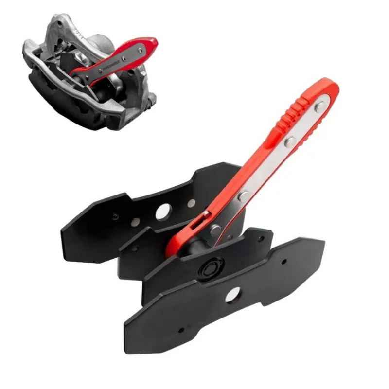 Car Ratcheting Brake Caliper Press Tool with 2 Pcs Steel Plates Piston Spreader Automotive Maintenance Service Press Tool
Car Ratcheting Brake Caliper Press Tool with 2 Pcs Steel Plates Piston Spreader Automotive Maintenance Service Press Tool