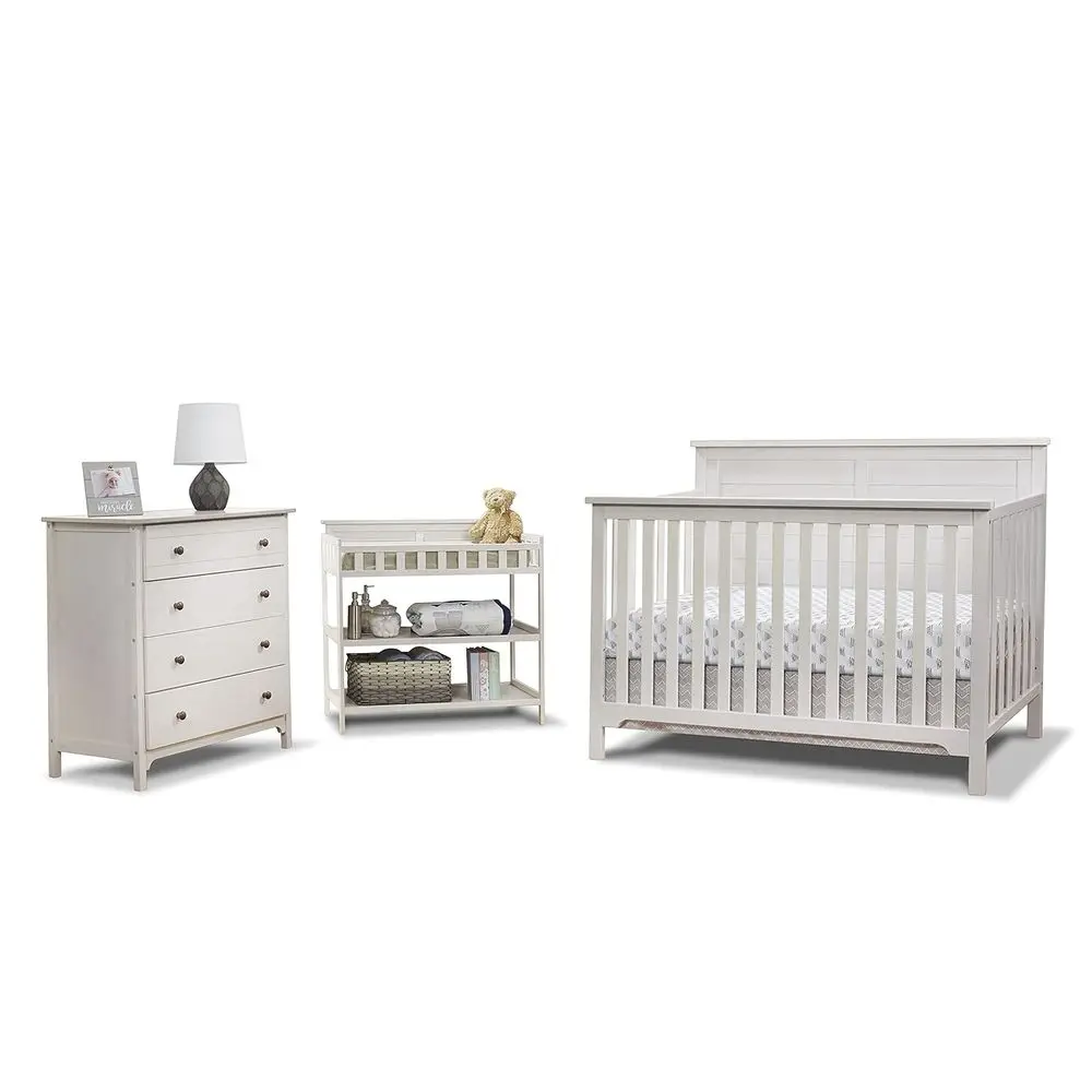urniture armhouse 3-Piece Nursery Set with 4-in-1 Convertible Crib, 4-Der Drer, and Changing Table with Shelves, Baby urniture M
urniture armhouse 3-Piece Nursery Set with 4-in-1 Convertible Crib, 4-Der Drer, and Changing Table with Shelves, Baby urniture M
