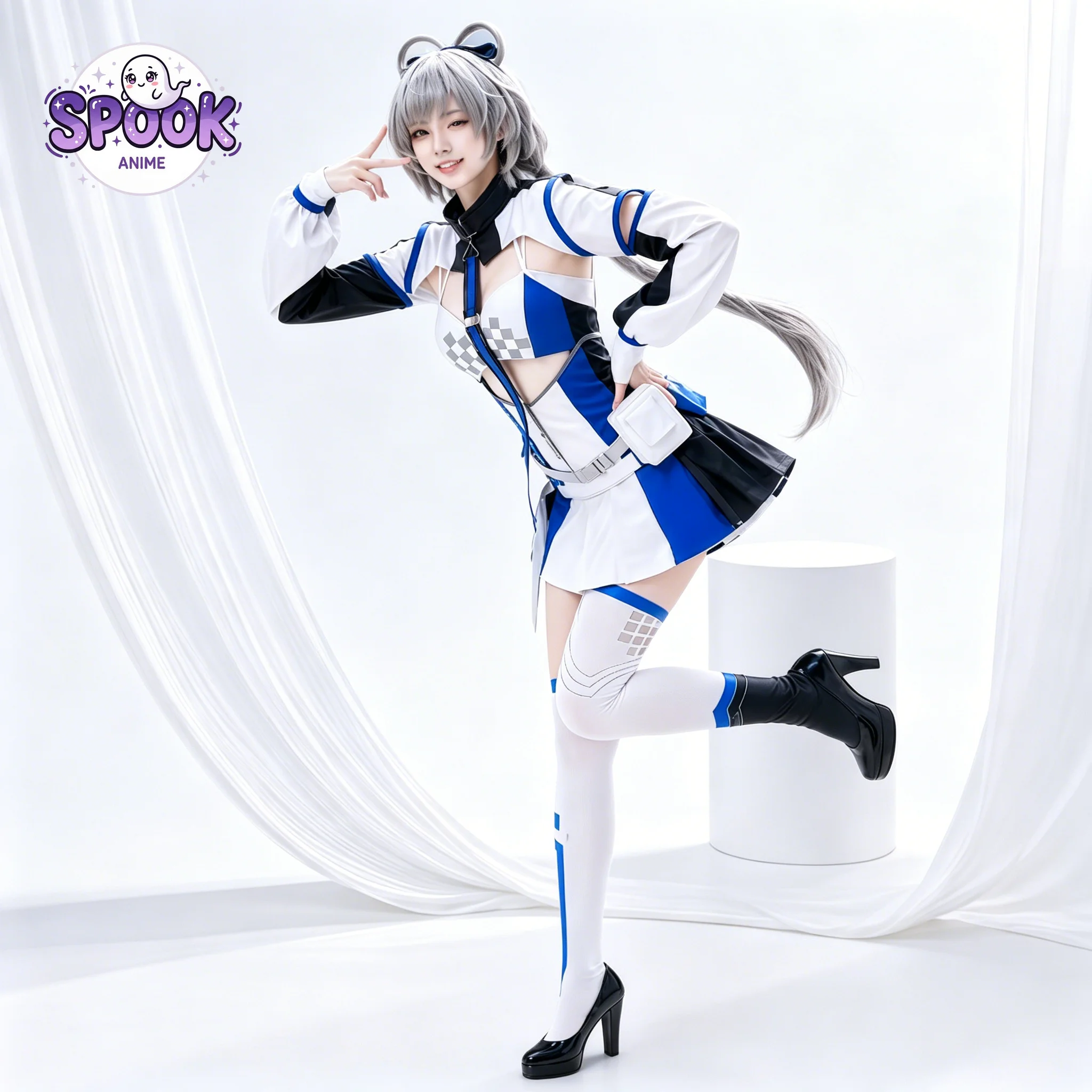Blue White Racing Suit Luo Tian Yi Cool Vsinger Cosplay Costume Full Set for Women Halloween Convention Role Play Anime Outfit
Blue White Racing Suit Luo Tian Yi Cool Vsinger Cosplay Costume Full Set for Women Halloween Convention Role Play Anime Outfit
