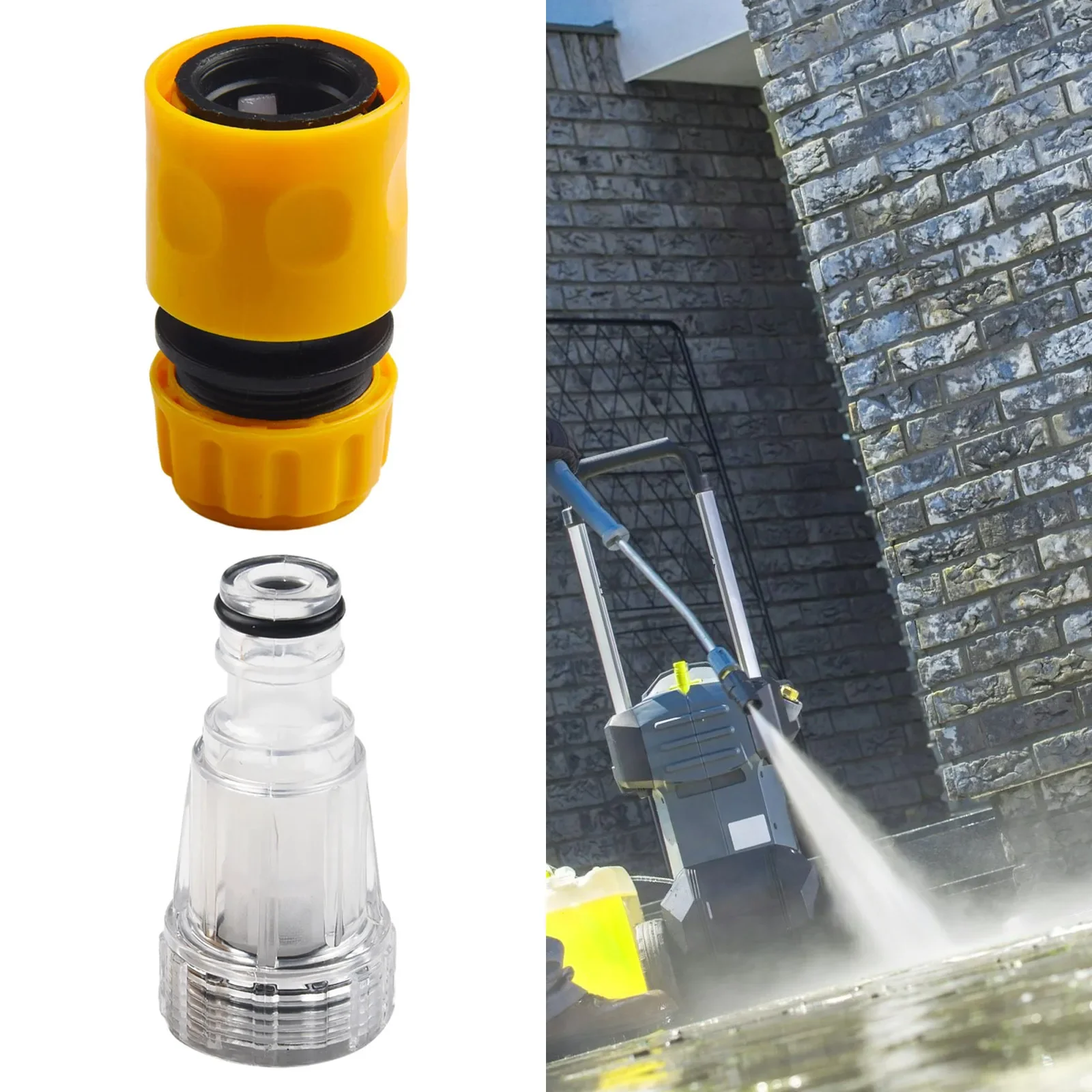 Useful Durable Water Connector Washer Adapter High Pressure Washer Kit Parts Set Hose Pipe Accessories Plastic
Useful Durable Water Connector Washer Adapter High Pressure Washer Kit Parts Set Hose Pipe Accessories Plastic