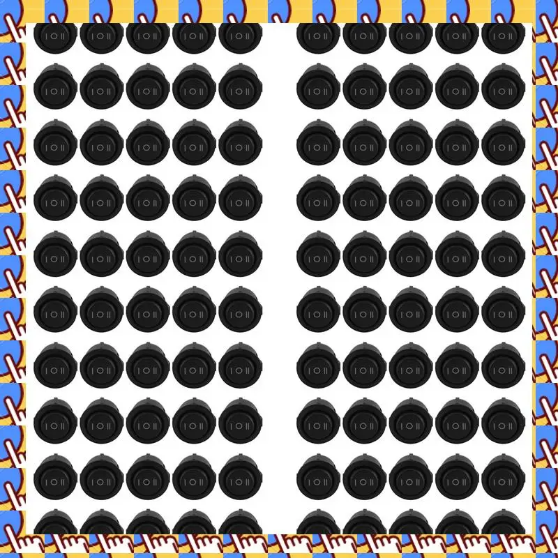 A79I 100 Pcs X ON/OFF/ON 3 Position SPDT Round Boat Rocker Switch 6A/250V 10A/125V AC
A79I 100 Pcs X ON/OFF/ON 3 Position SPDT Round Boat Rocker Switch 6A/250V 10A/125V AC