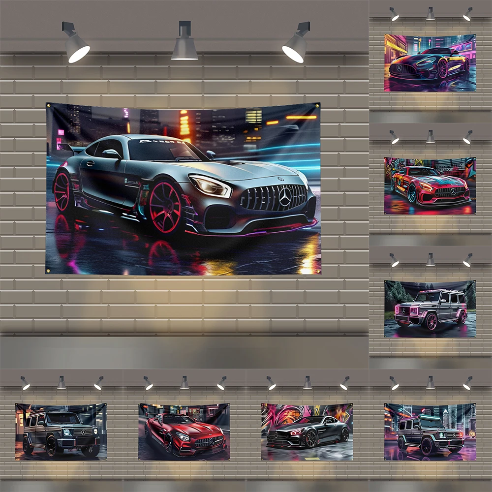 3x5 Ft AMGs Cool Racing car Flag Polyester Printed Cars Flags for Room garage Decor G350 G550 G500
3x5 Ft AMGs Cool Racing car Flag Polyester Printed Cars Flags for Room garage Decor G350 G550 G500