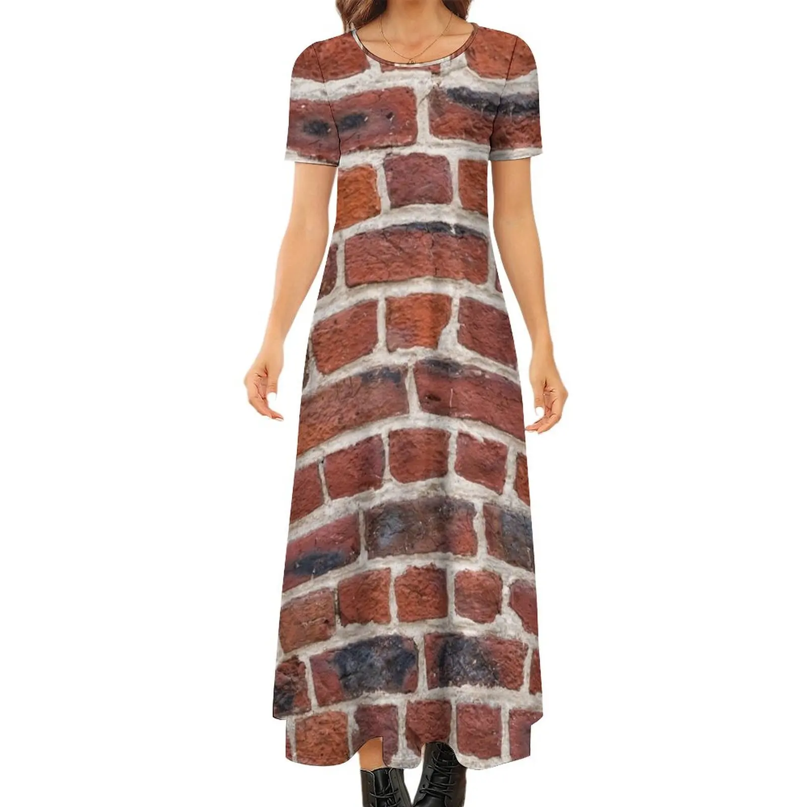Red Brick Wall Round Neck Short Sleeve Dress summer dresses women 2024 Clothing dresses with long sleeves
Red Brick Wall Round Neck Short Sleeve Dress summer dresses women 2024 Clothing dresses with long sleeves