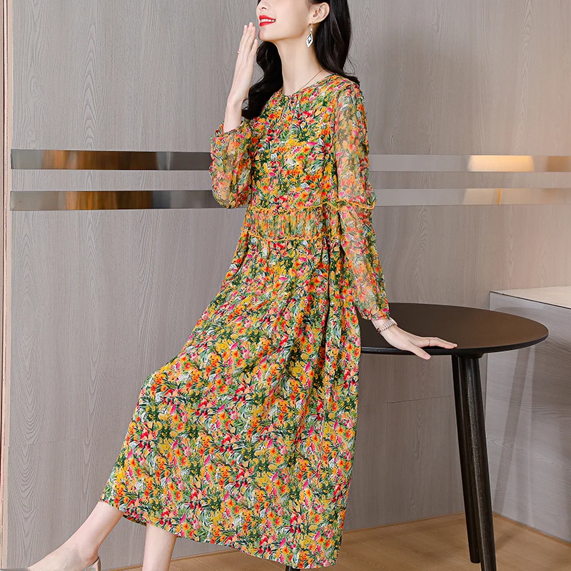 Spring Summer Floral Beach Vacation Midi Dress Women Korean Vintage Casual Party Dress 2024 Long Sleeve Elegant Loose Vestidos
Spring Summer Floral Beach Vacation Midi Dress Women Korean Vintage Casual Party Dress 2024 Long Sleeve Elegant Loose Vestidos