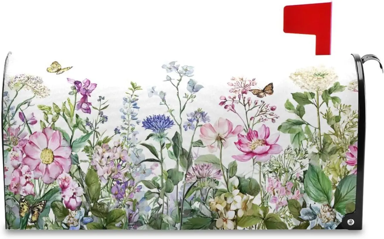 Spring Wild Flowers Butterfly Mailbox Cover, Oxford Cloth, Magnetic Strip, Garden Decor
Spring Wild Flowers Butterfly Mailbox Cover, Oxford Cloth, Magnetic Strip, Garden Decor