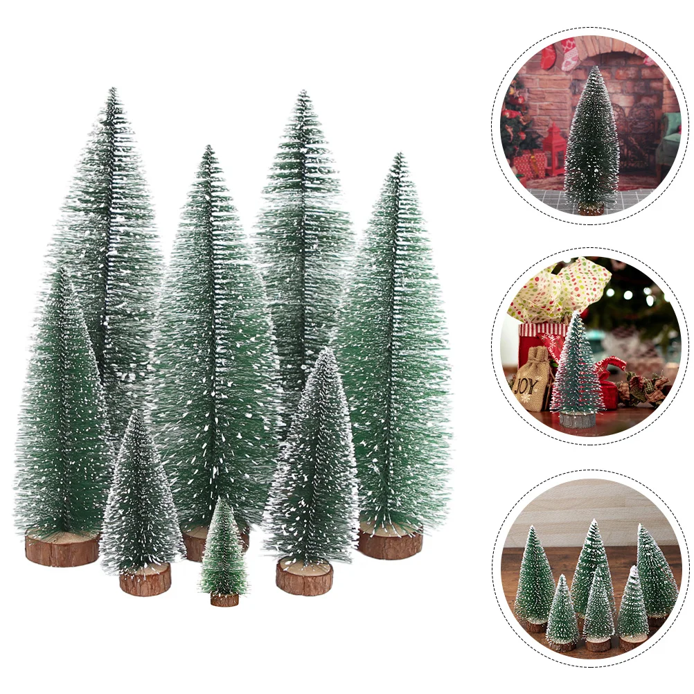 7Pcs Mini Christmas Trees Realistic Frosted Snow Coated Small Pine Tree Decor for Home Tabletop Xmas Scene Decoration Holiday
7Pcs Mini Christmas Trees Realistic Frosted Snow Coated Small Pine Tree Decor for Home Tabletop Xmas Scene Decoration Holiday