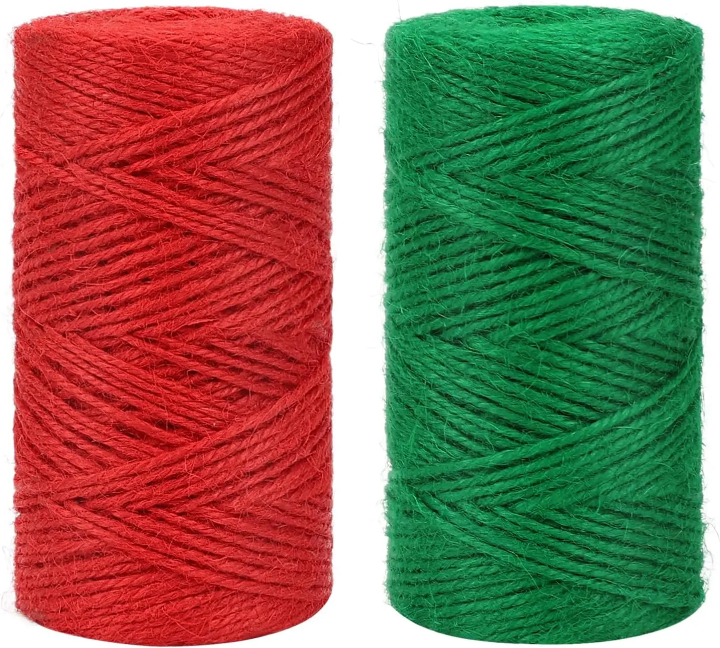Red Green Jute Twine 328ft x 2 Rolls 2mm for Gift Wrapping, DIY Crafts, Gardening
Red Green Jute Twine 328ft x 2 Rolls 2mm for Gift Wrapping, DIY Crafts, Gardening