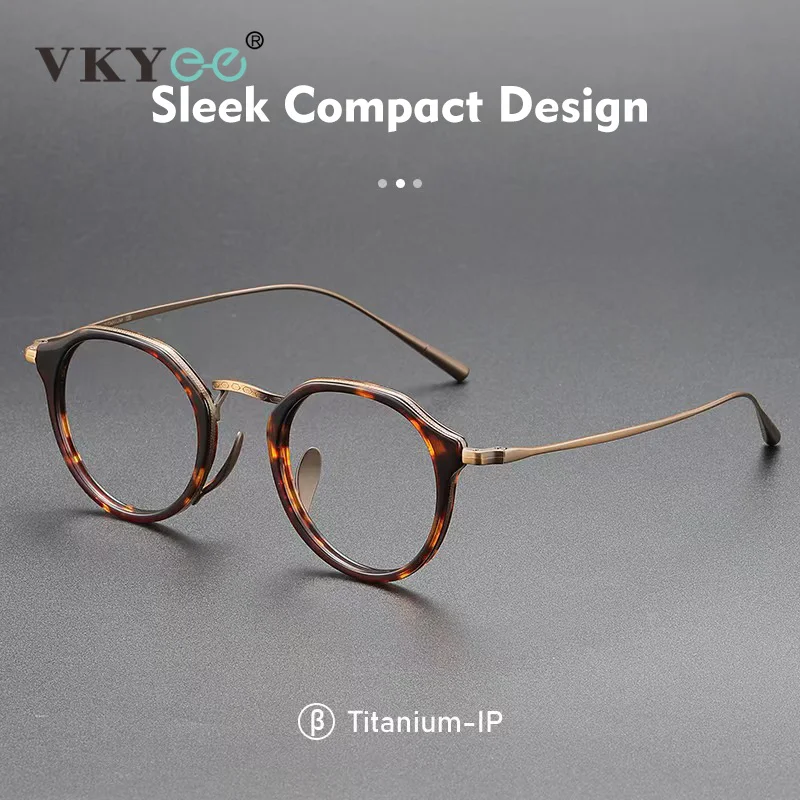 VKYEE New Round Ultra-Light Titanium Men's Anti-Blue Light Reading Glasses Women's Photochromic Customizable Prescription 1113
VKYEE New Round Ultra-Light Titanium Men's Anti-Blue Light Reading Glasses Women's Photochromic Customizable Prescription 1113