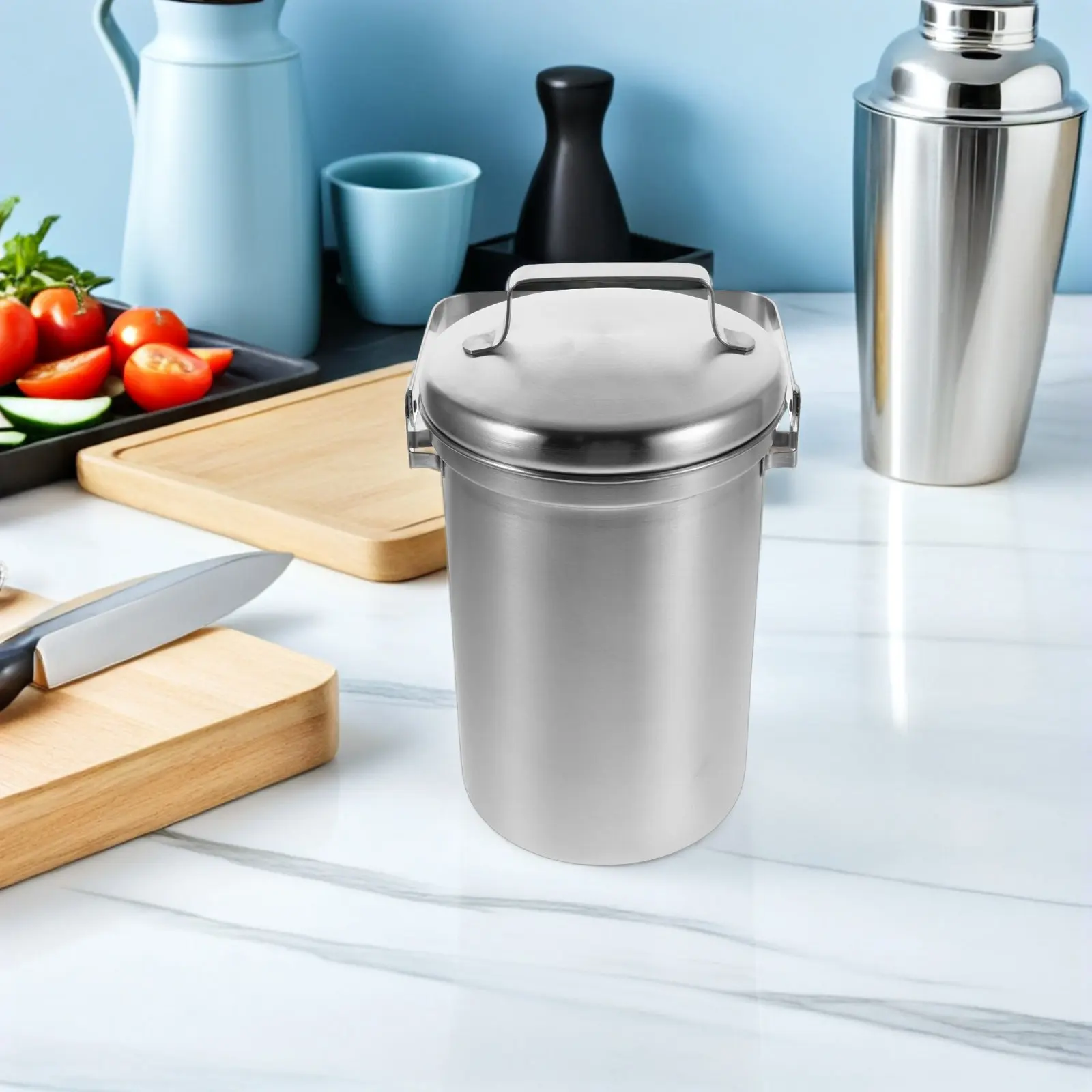 Контейнер для пищевых отходов из нержавеющей стали 3 л, настольный, для дома, с компактным контролем запаха
Контейнер для пищевых отходов из нержавеющей стали 3 л, настольный, для дома, с компактным контролем запаха