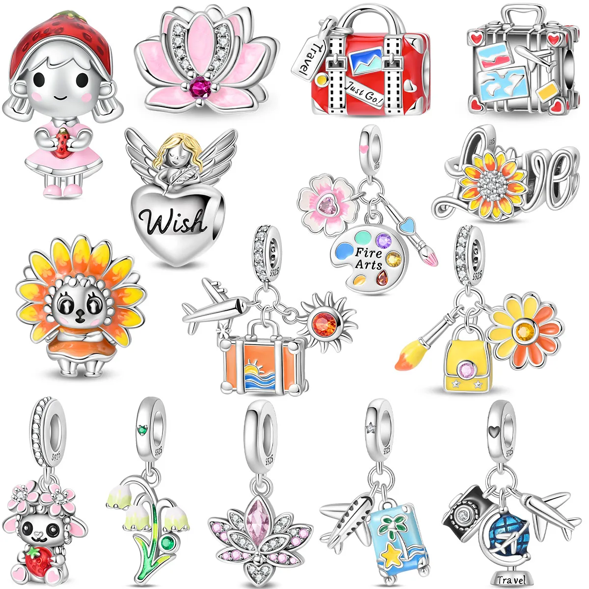 Новые подвески из стерлингового серебра 925 пробы: подсолнух, пчела, цветок, самолет, черепаха. Бусины для браслетов и ожерелий. Женские украшения для самостоятельного изготовления. Подарок.
Новые подвески из стерлингового серебра 925 пробы: подсолнух, пчела, цветок, самолет, черепаха. Бусины для браслетов и ожерелий. Женские украшения для самостоятельного изготовления. Подарок.