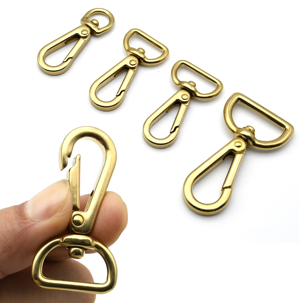 Brass Carabiner Snap Hook Trigger Clip Swivel Eye Buckle Leathercraft Bag Parts Keychain Dog Collar Lobster Clasp
Brass Carabiner Snap Hook Trigger Clip Swivel Eye Buckle Leathercraft Bag Parts Keychain Dog Collar Lobster Clasp