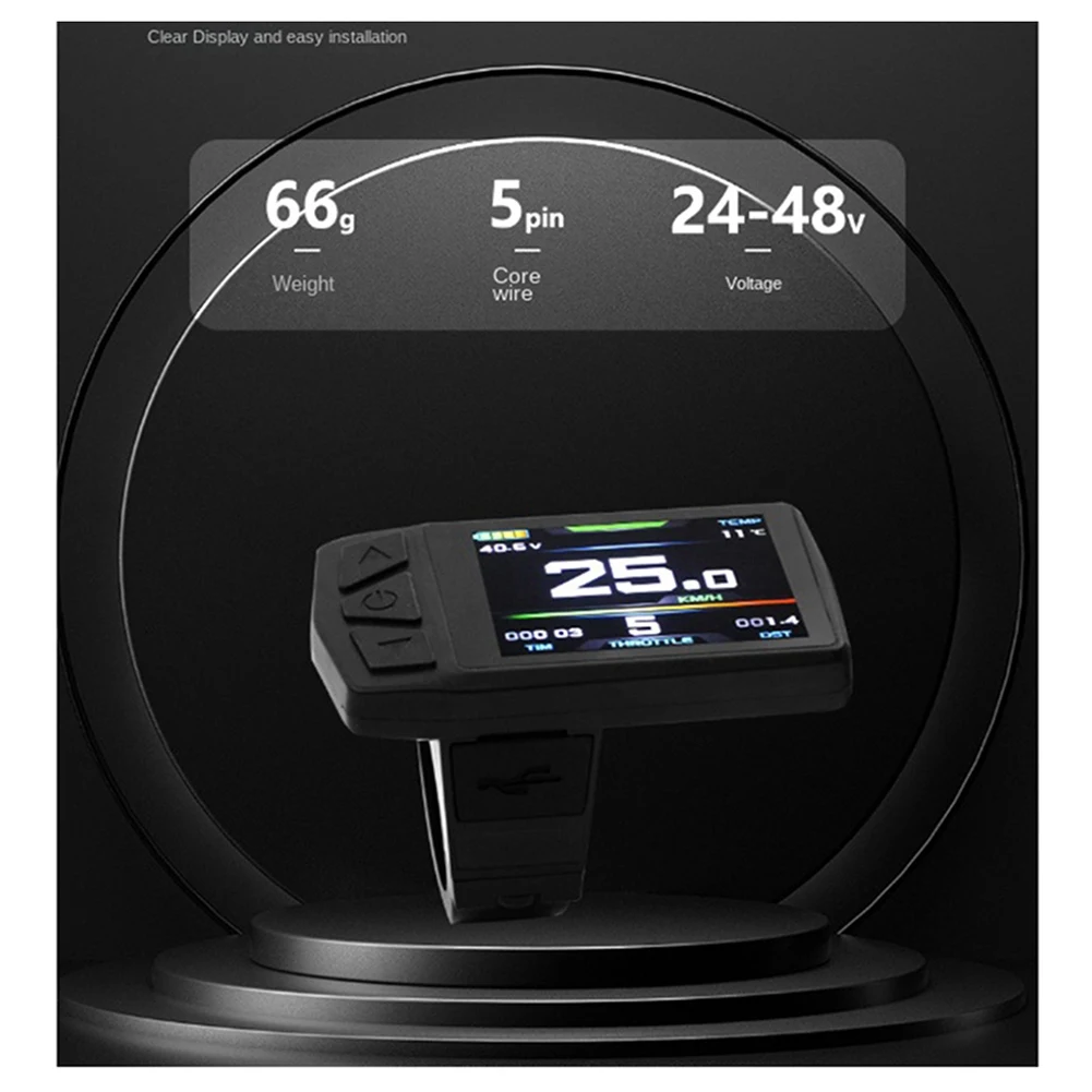 B62A Ebike Display for KT TF01U 24V 36V 48V Intelligent Colorful LCD Meter Waterproof Joint Electric Bicycle Meter
B62A Ebike Display for KT TF01U 24V 36V 48V Intelligent Colorful LCD Meter Waterproof Joint Electric Bicycle Meter
