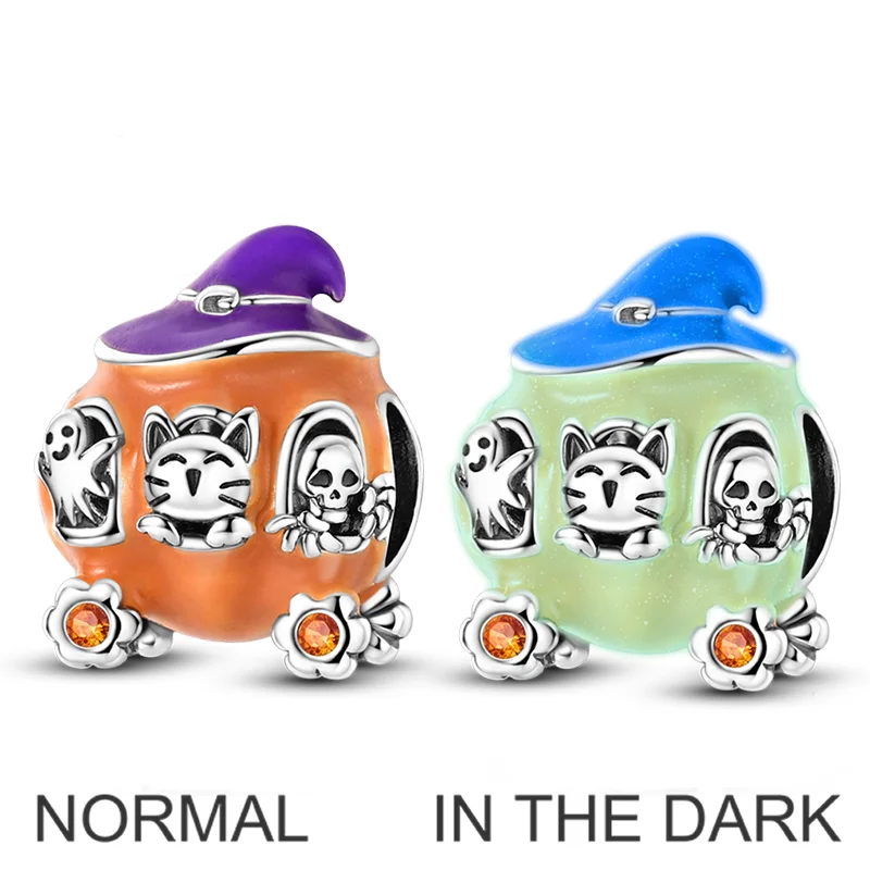 925 Sterling Silver Charms Bead Zircon Luminous Pumpkin Carriage Dangle Fit Original Bracelet DIY Women Jewelry Gift
925 Sterling Silver Charms Bead Zircon Luminous Pumpkin Carriage Dangle Fit Original Bracelet DIY Women Jewelry Gift