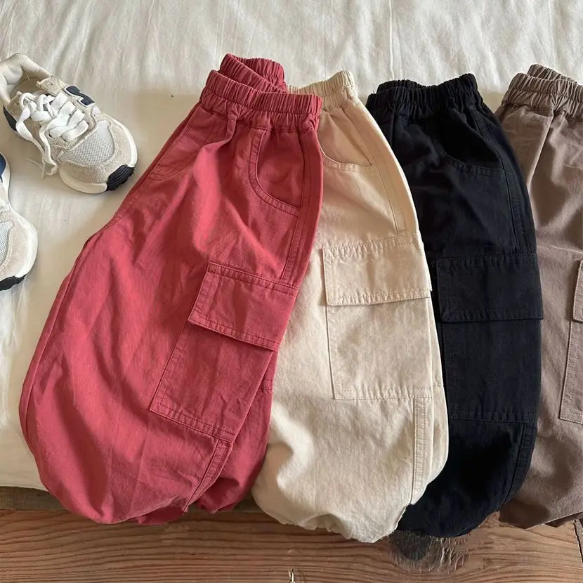 Spring and Autumn Children's Cargo Pants New Style Versatile Boys' and Girls' Baby Cotton Pants Korean Version Loose
Spring and Autumn Children's Cargo Pants New Style Versatile Boys' and Girls' Baby Cotton Pants Korean Version Loose