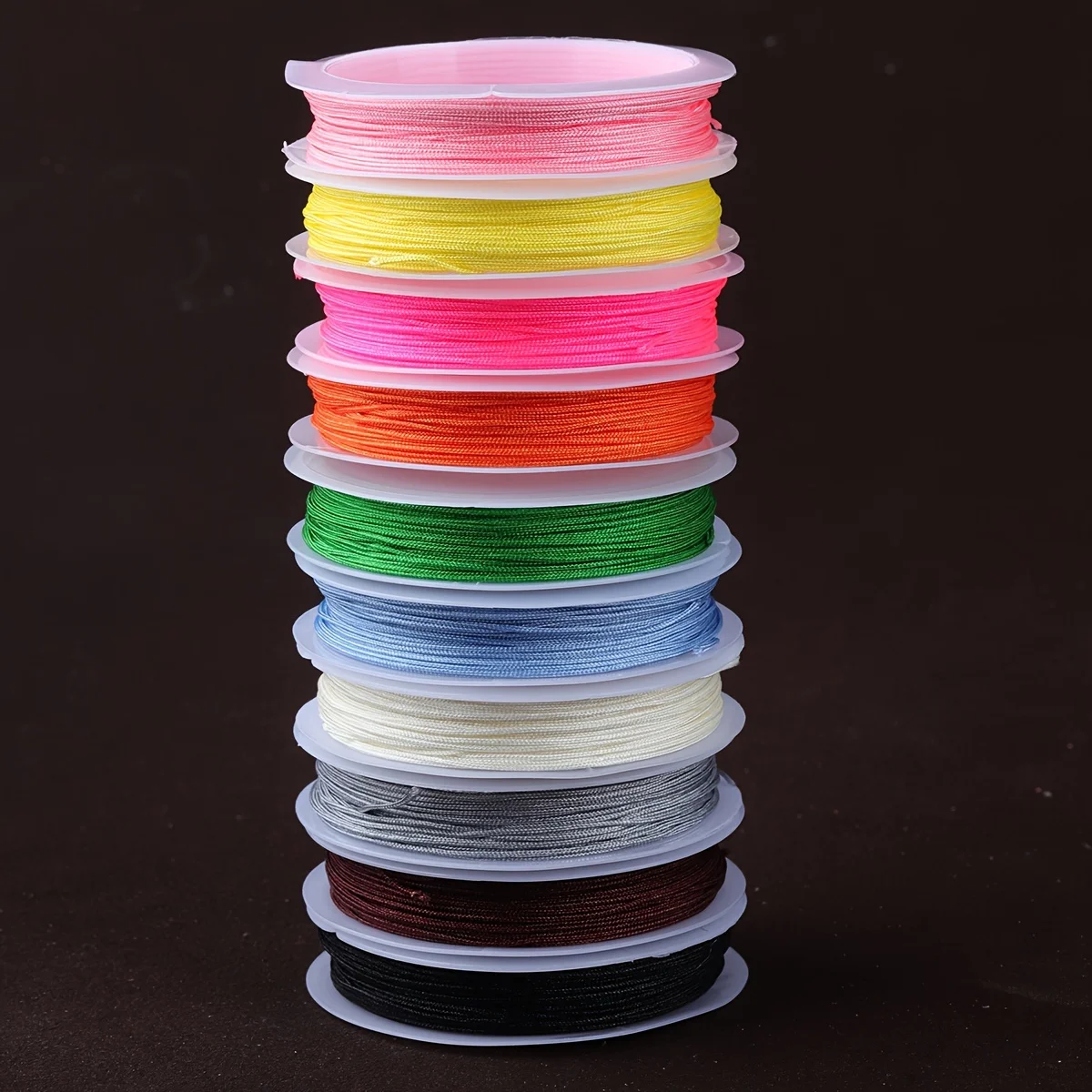 10 roll nylon rope set for non elastic bead string for bracelets, necklaces, and ankle chains - mixed colors
10 roll nylon rope set for non elastic bead string for bracelets, necklaces, and ankle chains - mixed colors
