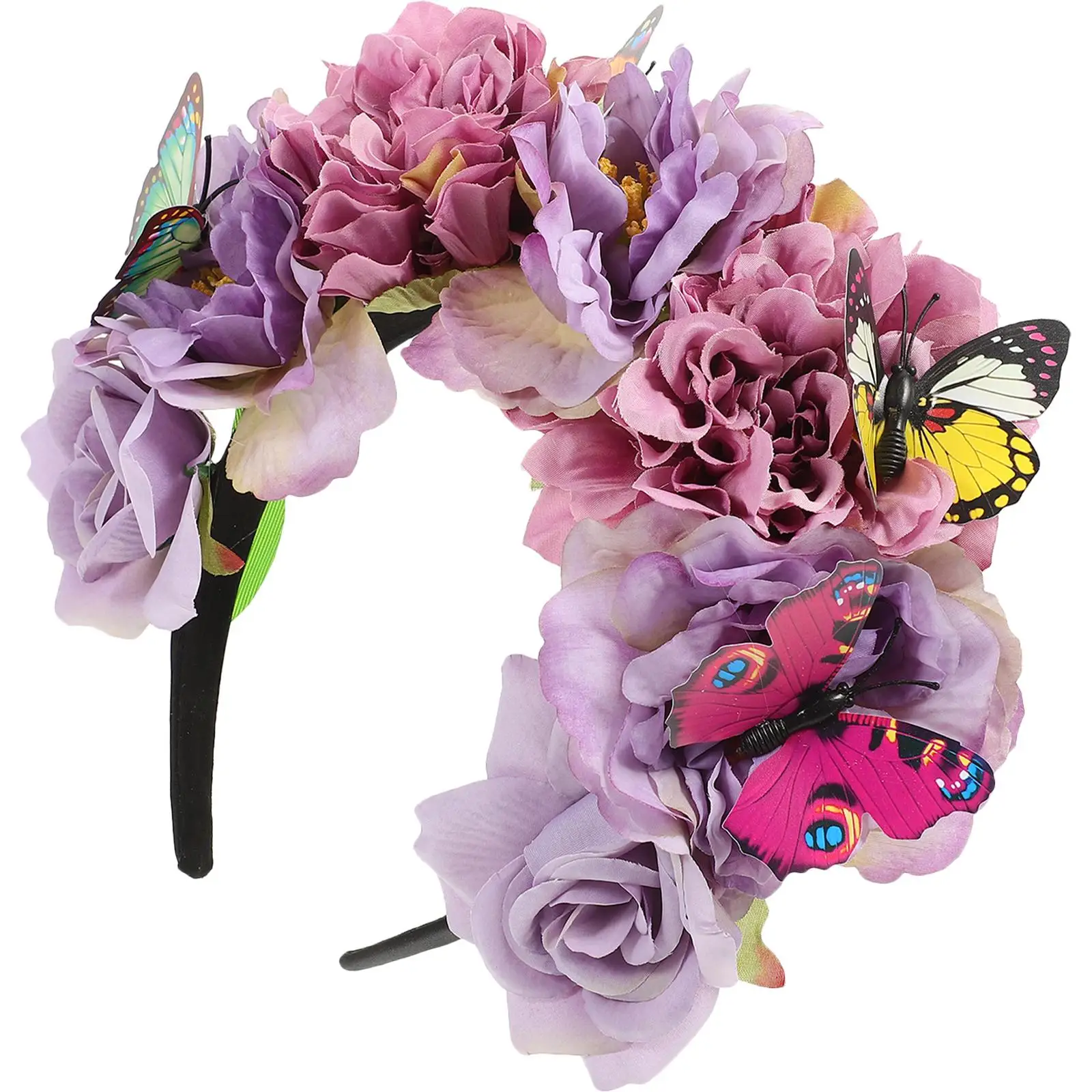 Artificial Flower Headband Bohemian Butterfly Decoration Fresh Vacation Accessory Long Lasting Cloth Material Prom Headpiece
Artificial Flower Headband Bohemian Butterfly Decoration Fresh Vacation Accessory Long Lasting Cloth Material Prom Headpiece