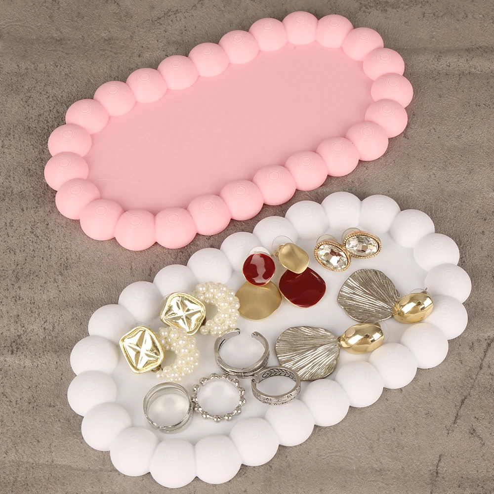 Cross-Border Beaded Edge Jewelry Storage Tray For Vanity Accessory Organizing & Decoration Scenario
Cross-Border Beaded Edge Jewelry Storage Tray For Vanity Accessory Organizing & Decoration Scenario