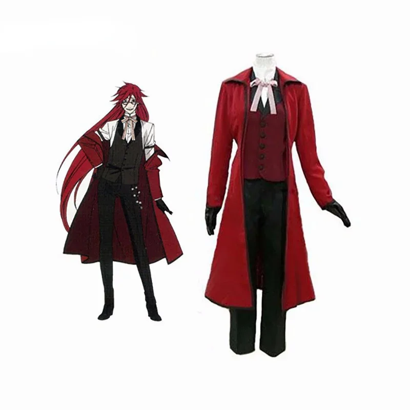 Black Butler Kuroshitsuji Death Scythe Grell Sutcliff Adult Cosplay Costume
Black Butler Kuroshitsuji Death Scythe Grell Sutcliff Adult Cosplay Costume