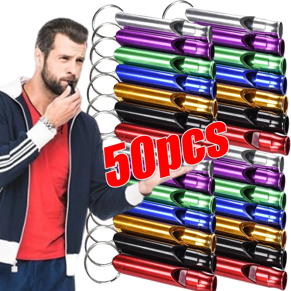 5-50pcs Multifunctional Aluminum Emergency Survival Whistle Keychain for Camping Hiking Outdoor Tools Training Whistle Gift
5-50pcs Multifunctional Aluminum Emergency Survival Whistle Keychain for Camping Hiking Outdoor Tools Training Whistle Gift
