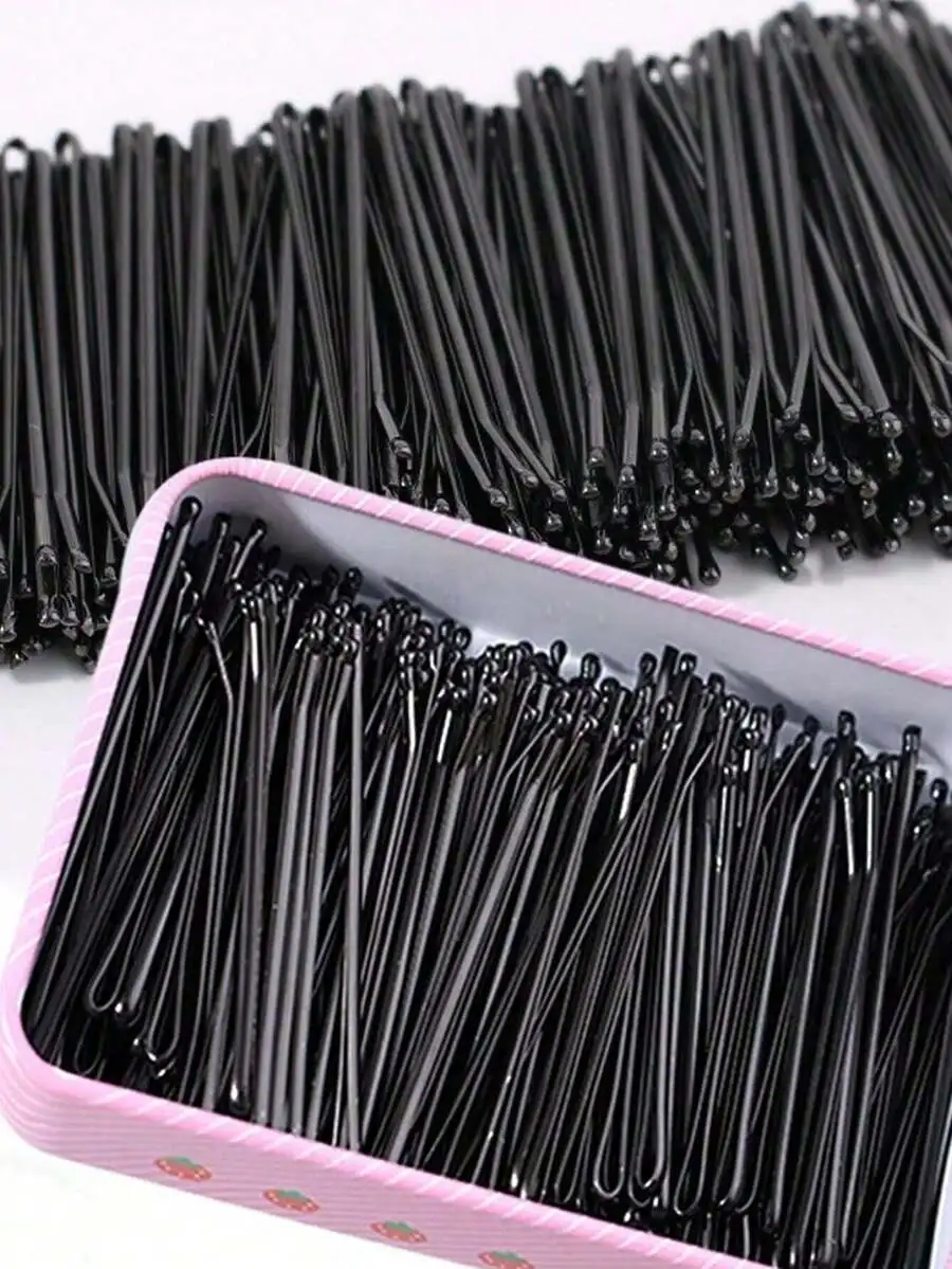 100pcs Black U-Shaped Hair Clips For Women Steel Hair Accessories
100pcs Black U-Shaped Hair Clips For Women Steel Hair Accessories