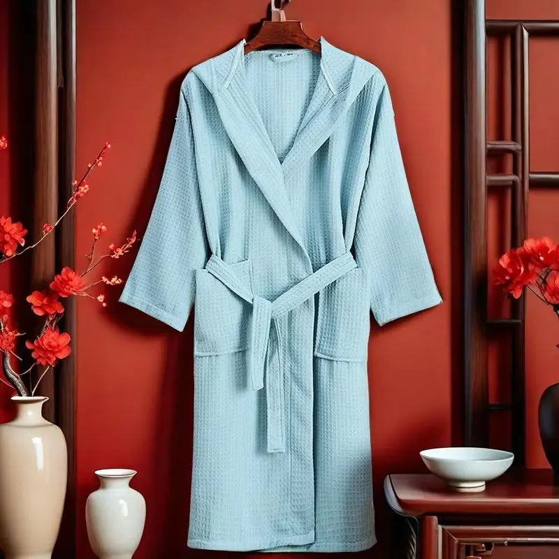 100% Cotton Hotel Long Kimono Waffle Bath Robe for Women Autumn Fast Water Absorption Bathrobe Female Gown Sleepwear Size 2XL
100% Cotton Hotel Long Kimono Waffle Bath Robe for Women Autumn Fast Water Absorption Bathrobe Female Gown Sleepwear Size 2XL