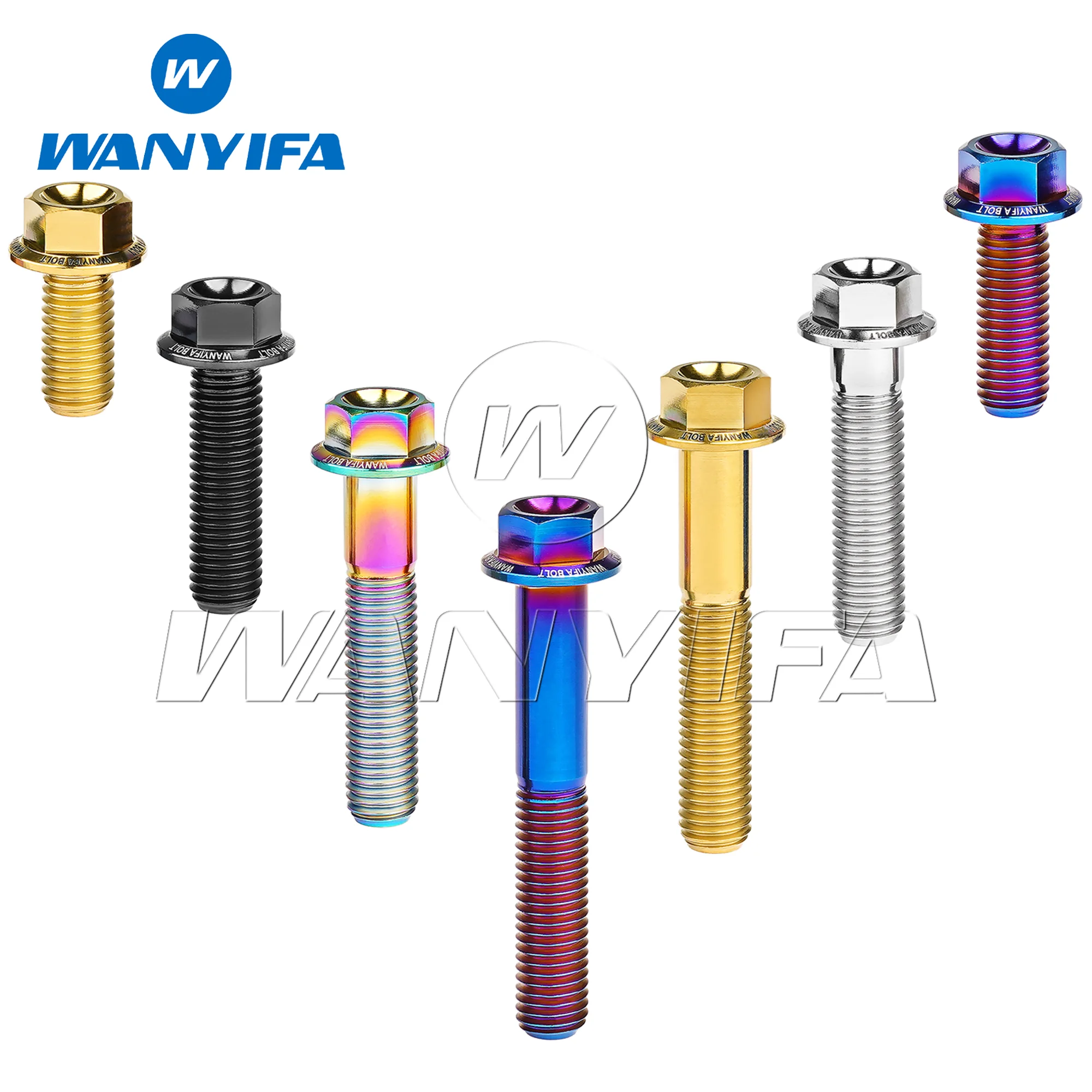 Wanyifa Titanium Bolt M7X10/15/20/25/30/35/40/45/50Mm Pitch 1.0mm Screws Flange Head Screws for Motorcycle
Wanyifa Titanium Bolt M7X10/15/20/25/30/35/40/45/50Mm Pitch 1.0mm Screws Flange Head Screws for Motorcycle